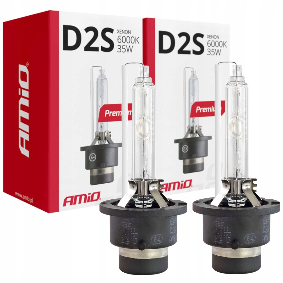 

2x D2S Żarnik Xenon 6000K Homologacja E4 Zestaw x2