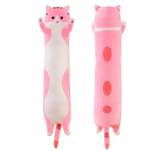 

Maskotka kotek 90 cm Długi Kot Różowy