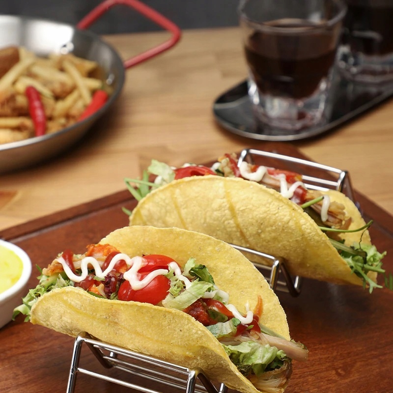 ZESTAW STOJAK UCHWYT DO TACO PRZEKĄSEK Z SOSAMI Pojemność 3 l