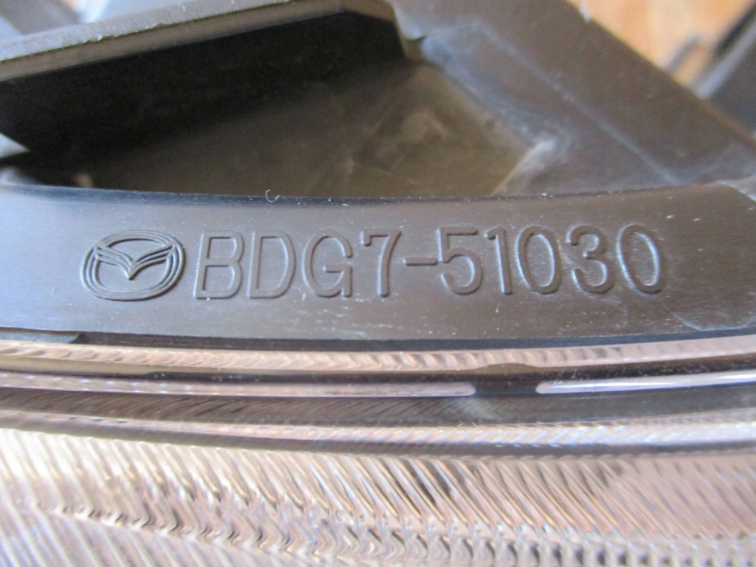 light right front front MAZDA 3 BL 08- lens