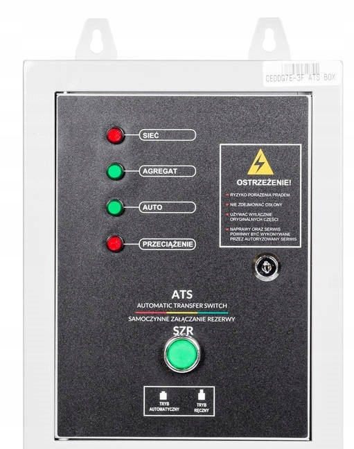 Samoczynne Załączanie Rezerwy ATS SZR agregat cedrus CEDDG7E-3F CEDDG8.5E-3