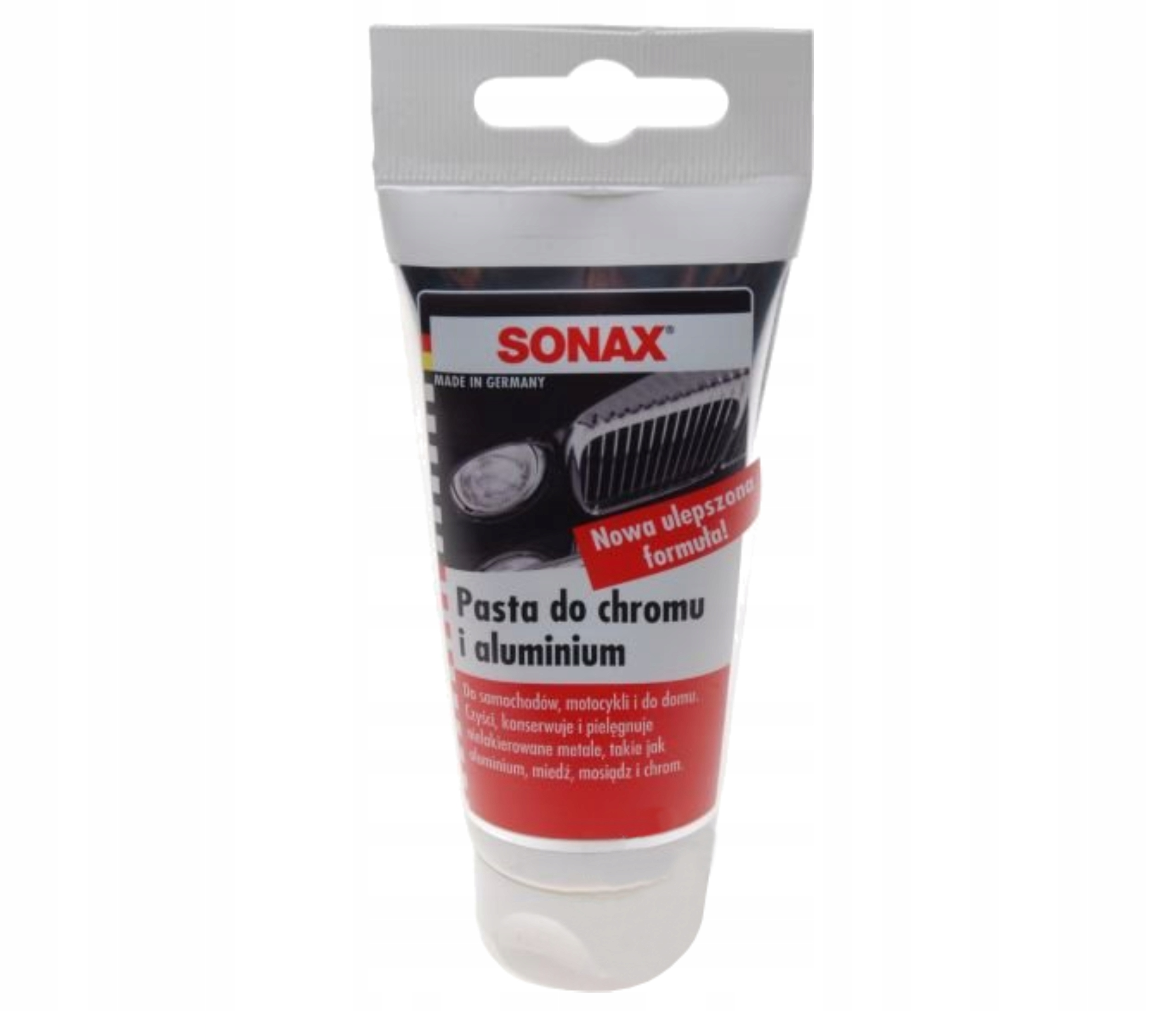Sonax 75 ml Pasta Do Czyszczenia i Konserwacji Aluminium Chromu Mosiądzu