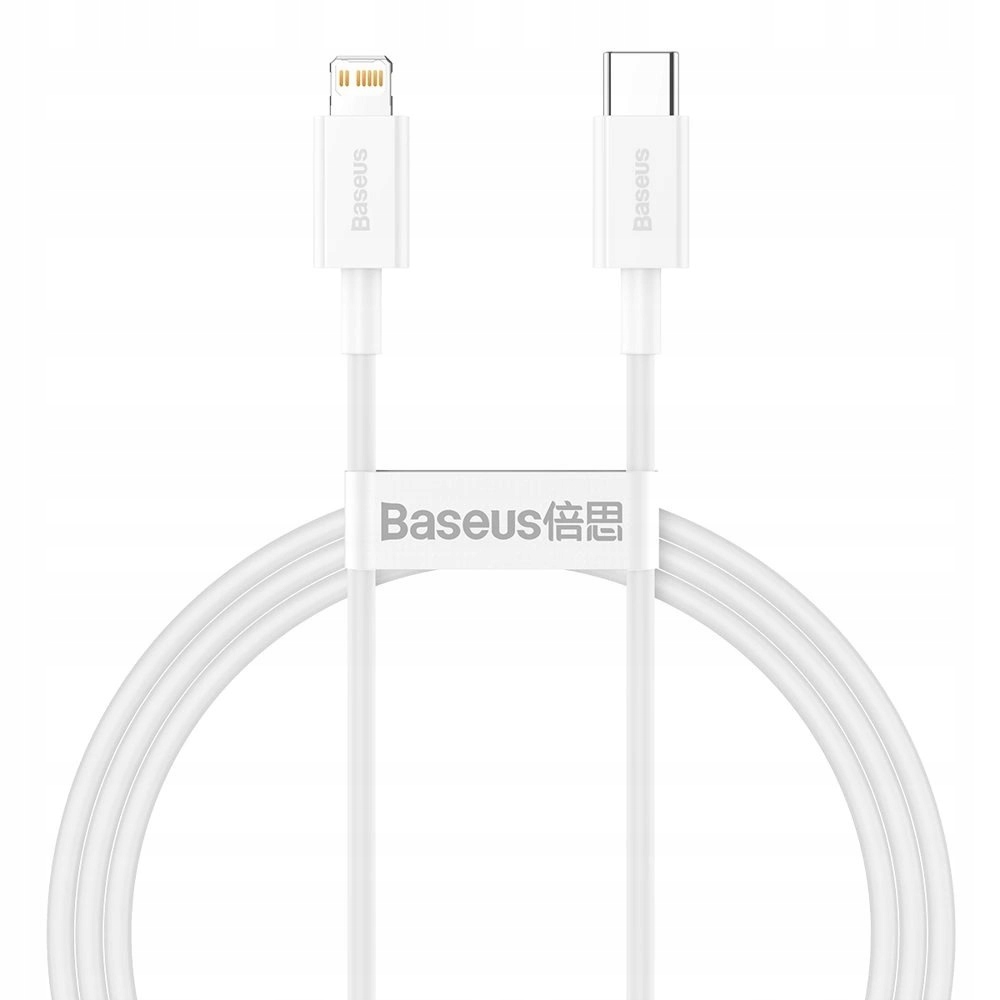Kabel Baseus Superior Series Usb-c Lightning Pd 20W 1 m biały