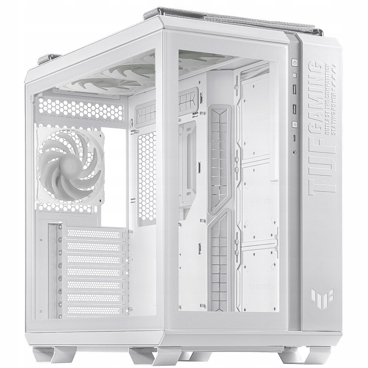 Asus Tuf Gaming GT502 Plus/ Midi Tower/ Transpar./ Biela 90DC0093-B19000