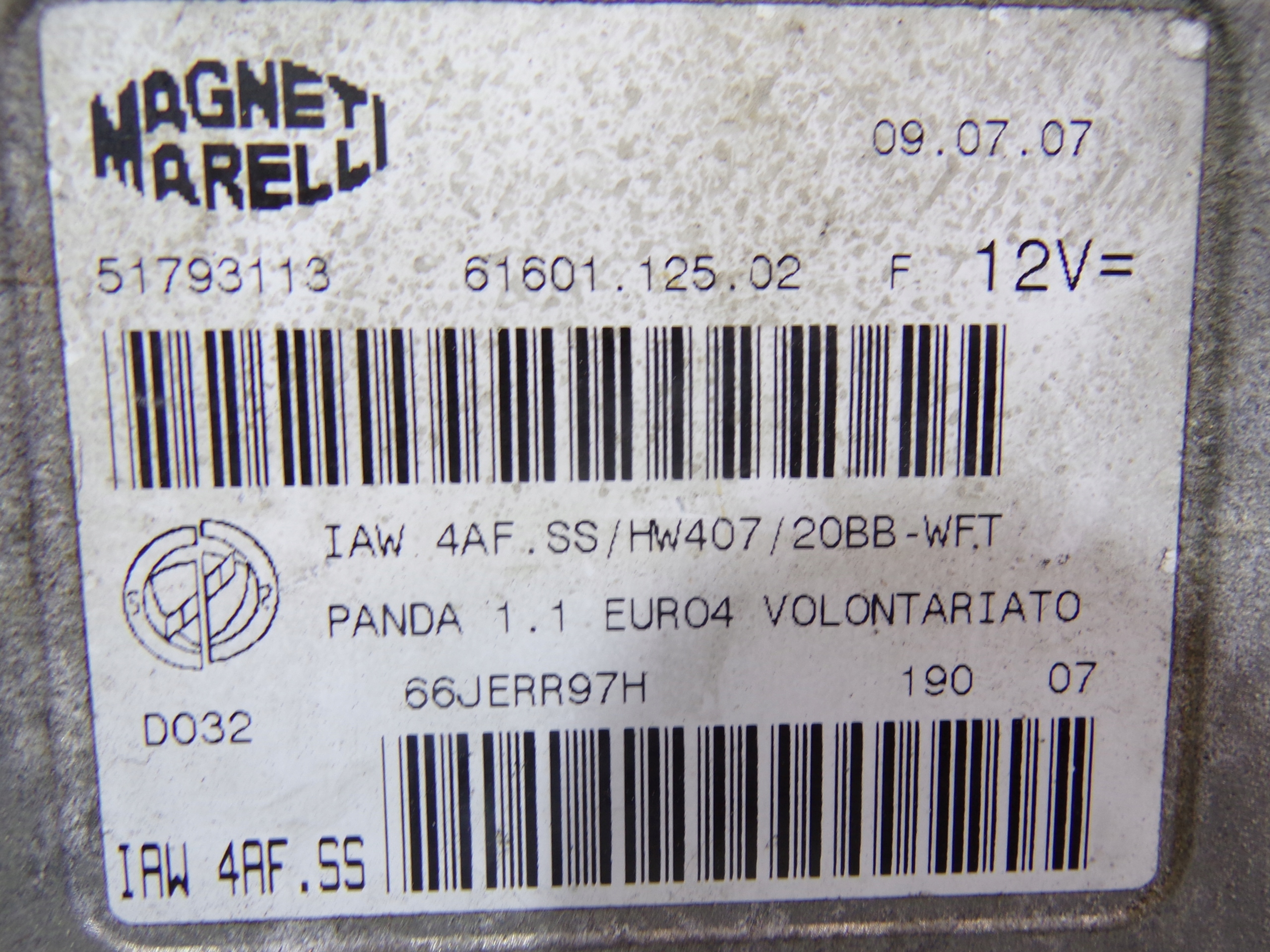 running board STARTOWY FIAT PANDA 2 II 1.1 51793113