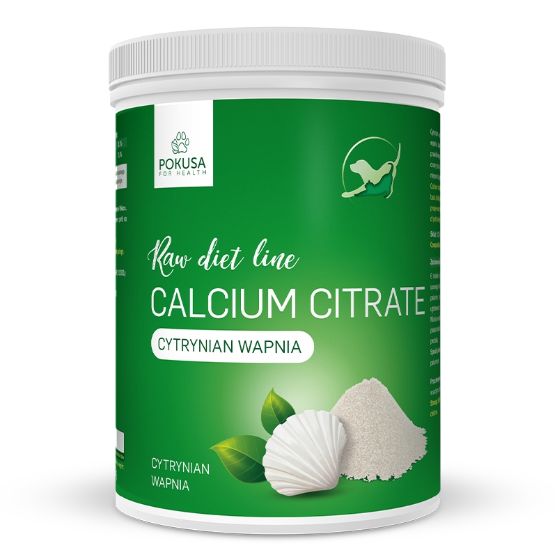 Citrát vápenatý – doplněk stravy Calcium Triglyceride Pokusa RawDietLine 1000 g