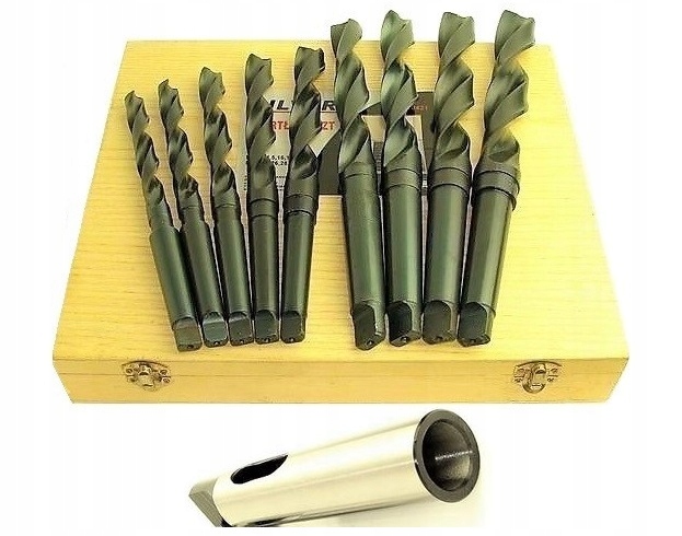 

Wiertła do metalu 30mm MK2 MK3 tuleja MK3 9szt