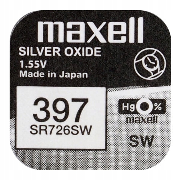 

bateria srebrowa mini Maxell 396 397 Sr 726 Sw