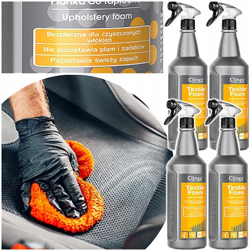 CLINEX TEXTILE FOAM SZŐNYEGKÁRPIT TISZTÍTÓ HAB 1L - 4 db