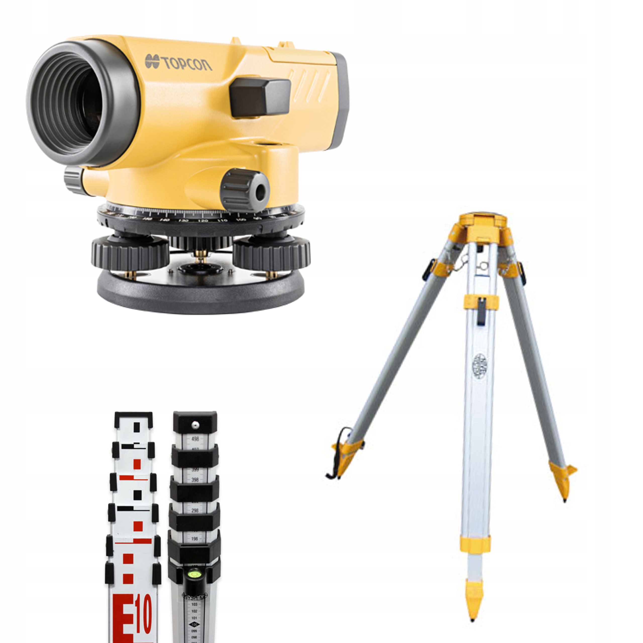 NIWELATOR OPTYCZNY 24x ZESTAW STATYW ŁATA