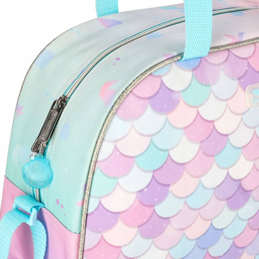 TORBA SPORTOWA SZKOLNA NA BASEN WF SYRENKA OMBRE PASTELOWA EAN (GTIN) 5905523616545