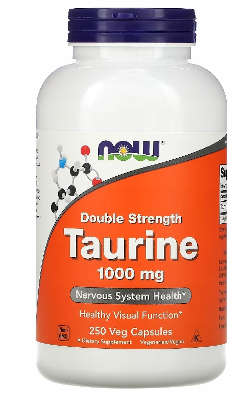 Now Foods Taurine 1000 mg 250 kap Taurin