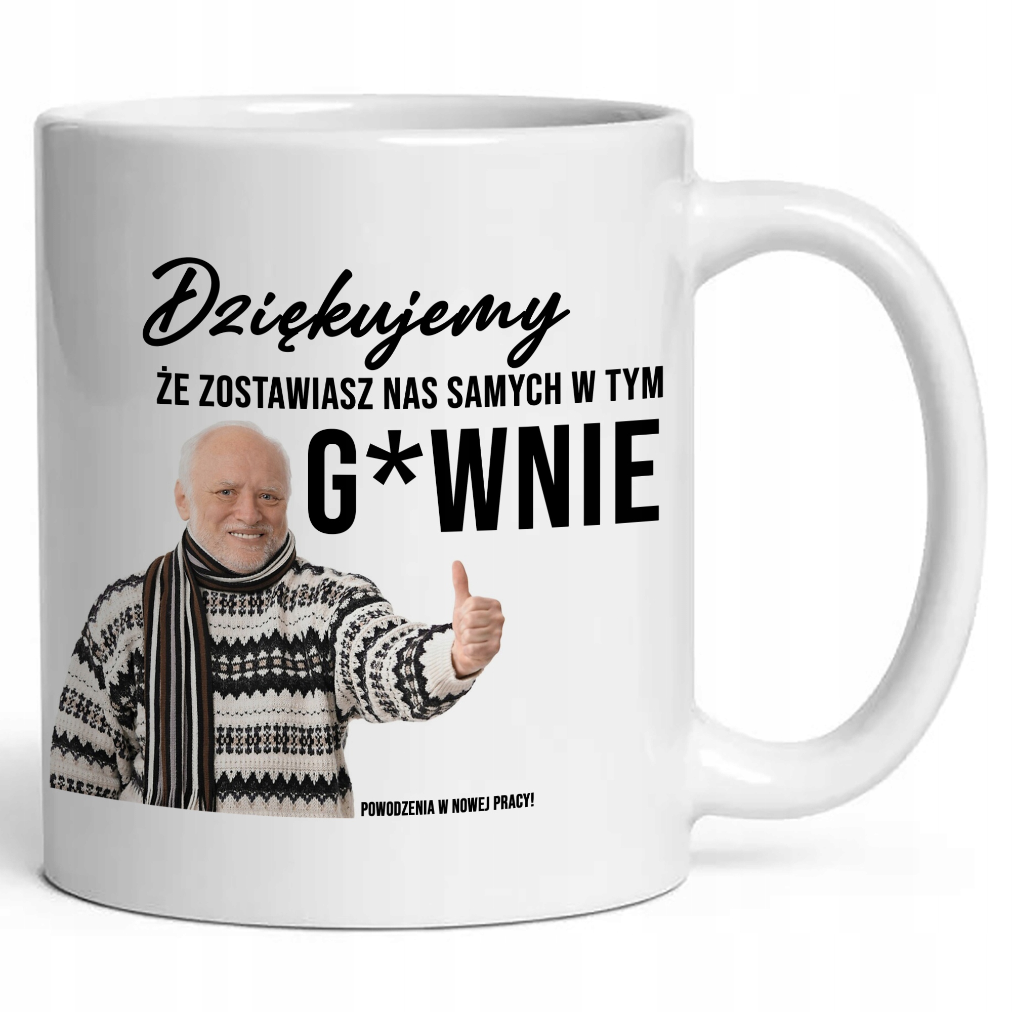 

Kubek pożegnanie z pracy dla kolegi