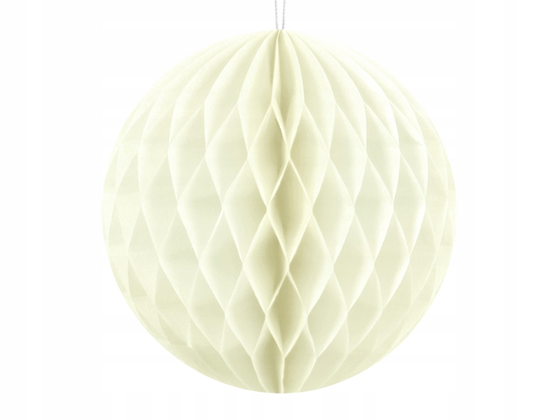 

Kule bibułowe 30cm kremowe na Komunię Wesele 079j