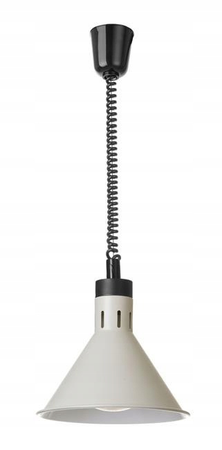 Závěsná kónická lampa na ohřívání jídla Hendi Bílá ⌀275x250 mm