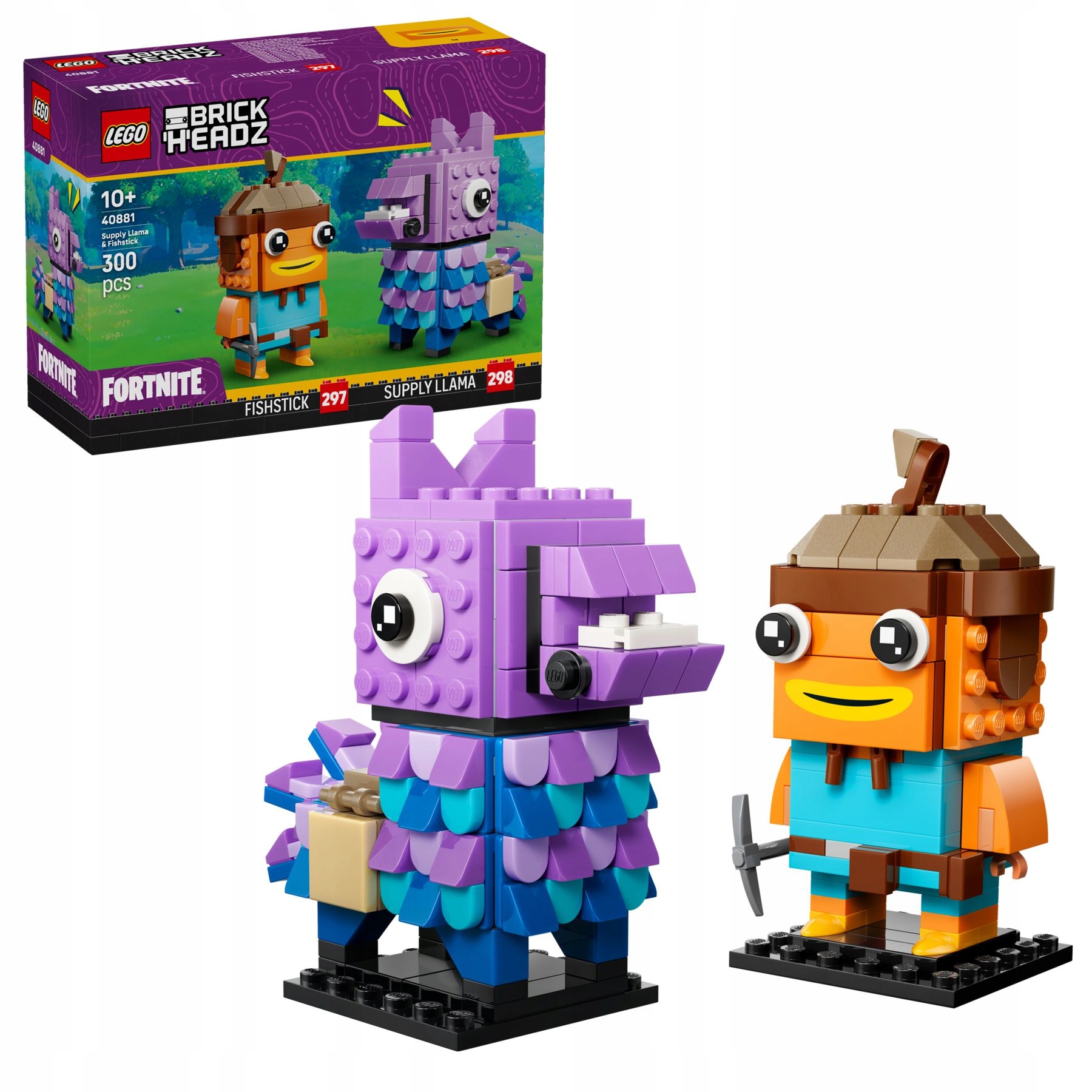 Lego 40881 BrickHeadz – Zásobovací lama a Rybí palucha – figurky