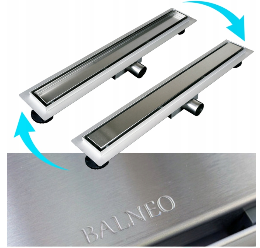 BALNEO ODPŁYW LINIOWY DUPLEX 80 CM GŁĘBOKI OSADNIK Marka Balneo