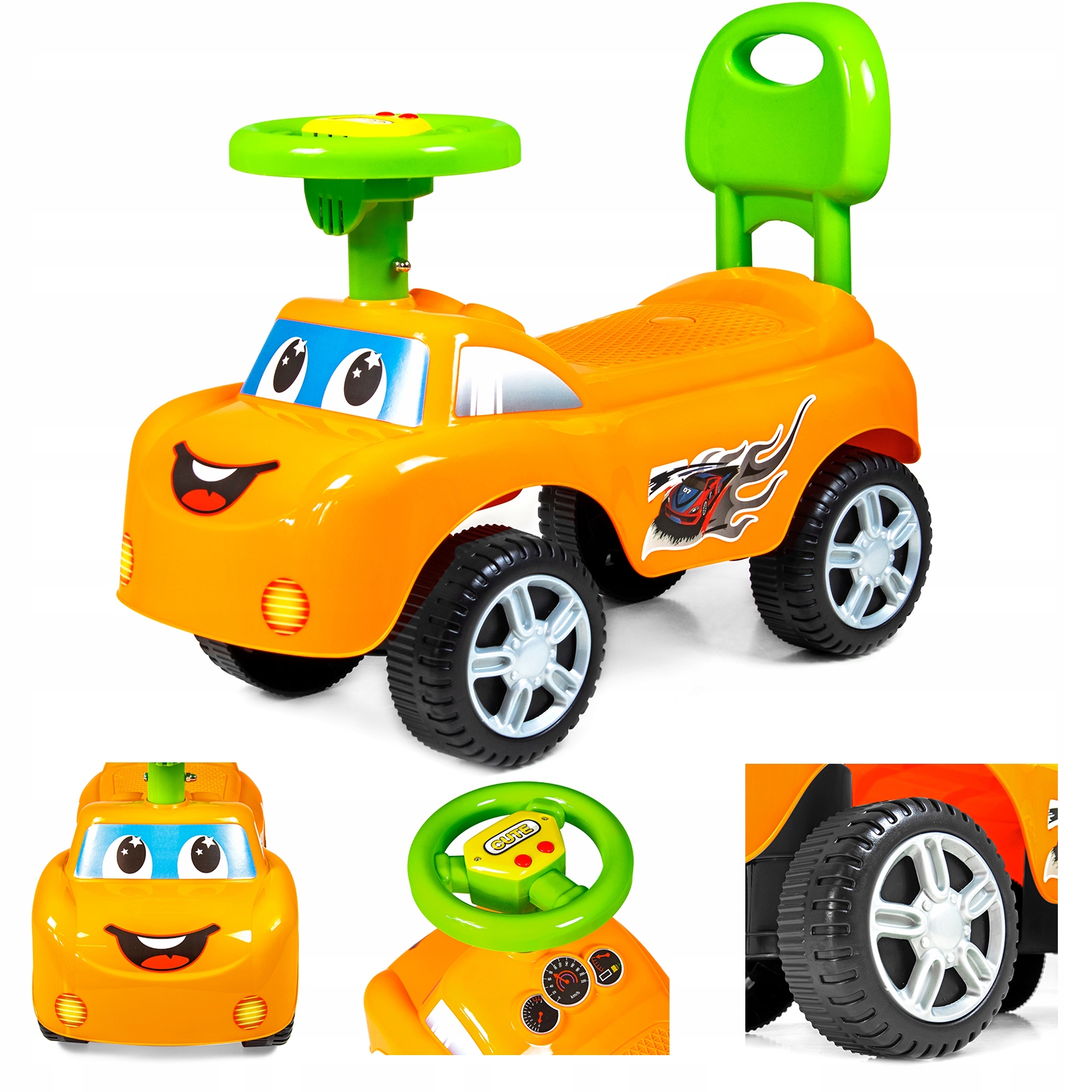 

Jeździk chodzik Pchacz Autko z klaksonem Dźwięki