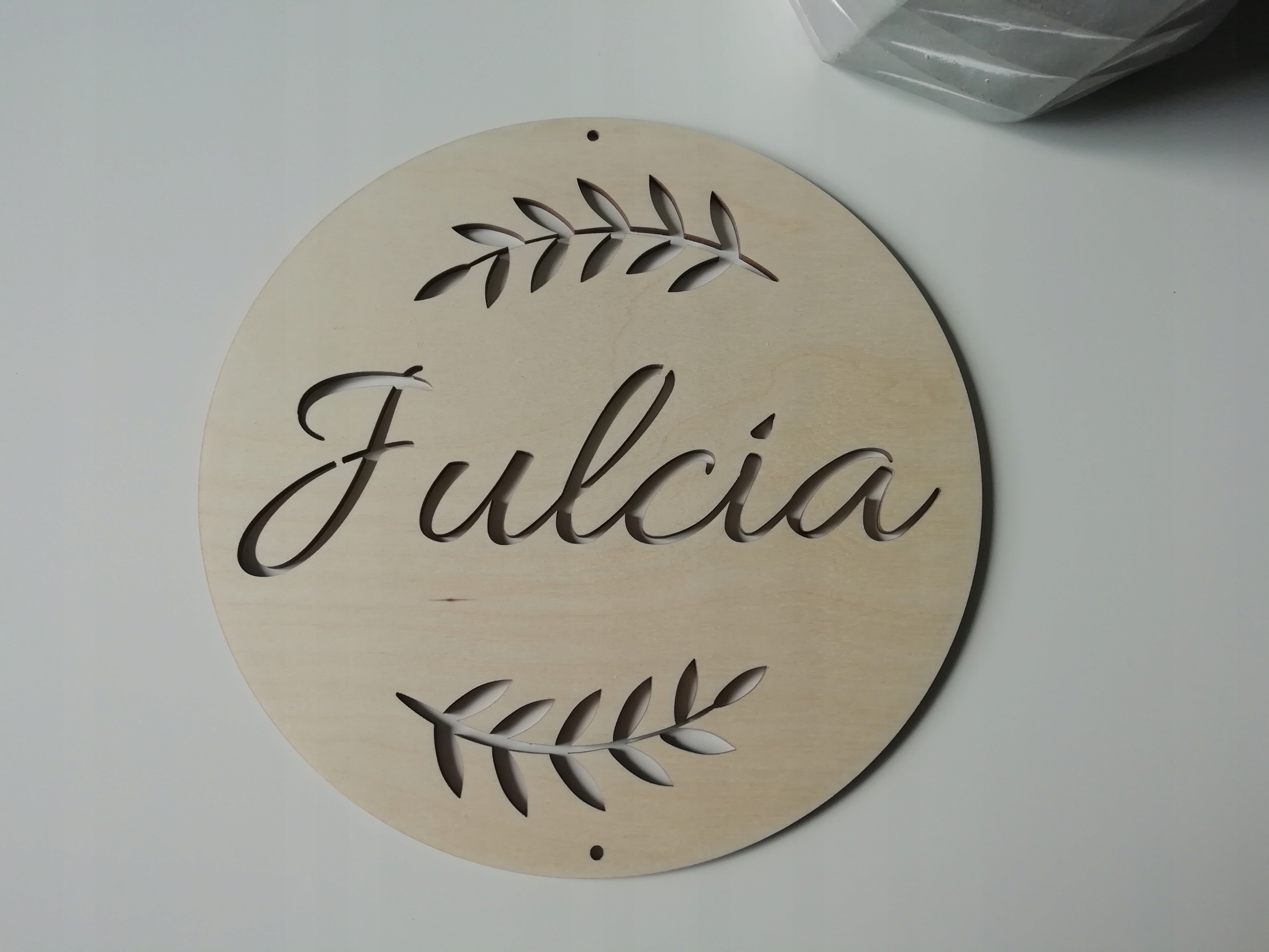 

Ozdoba na ścianę imię dziecka drewno 20 cm
