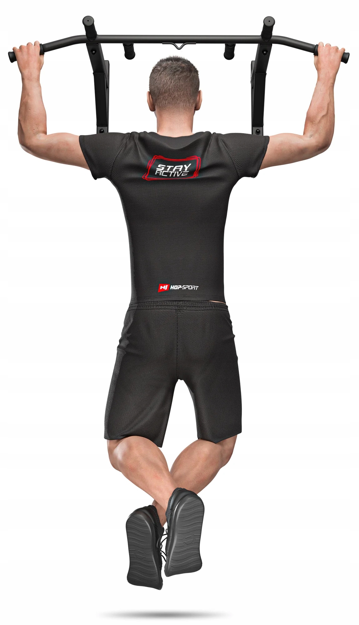 Hrazda multifunkční stahovací pro cvičení na stěně 6 rukojetí rukavice