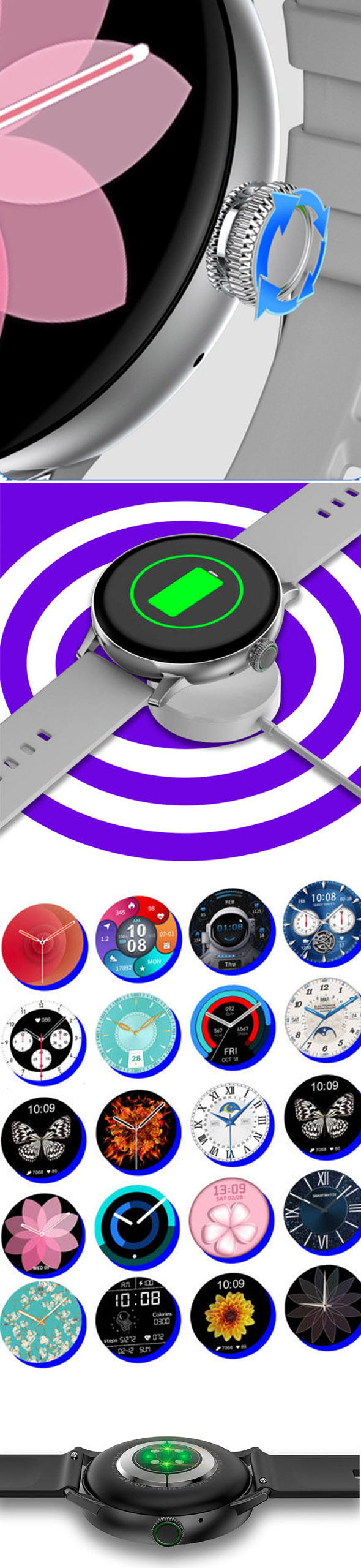 SMARTBAND SMARTWATCH ZEGAREK SPORTOWY FIT OPASKA SPORTOWA PULS SPORT SP02 Model inny