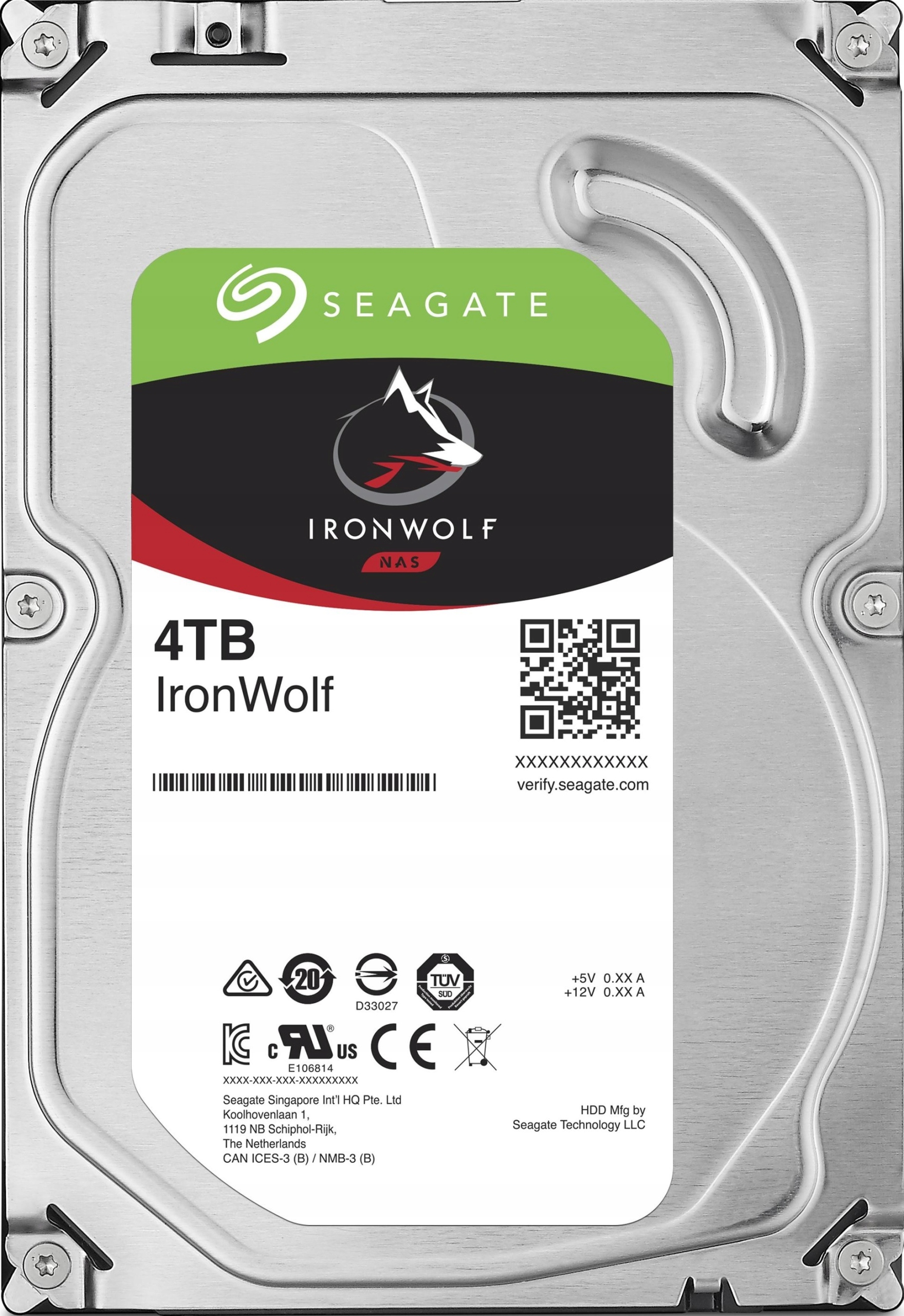 

Dysk Seagate IronWolf 4TB 4000GB 256MB ST4000VN006
