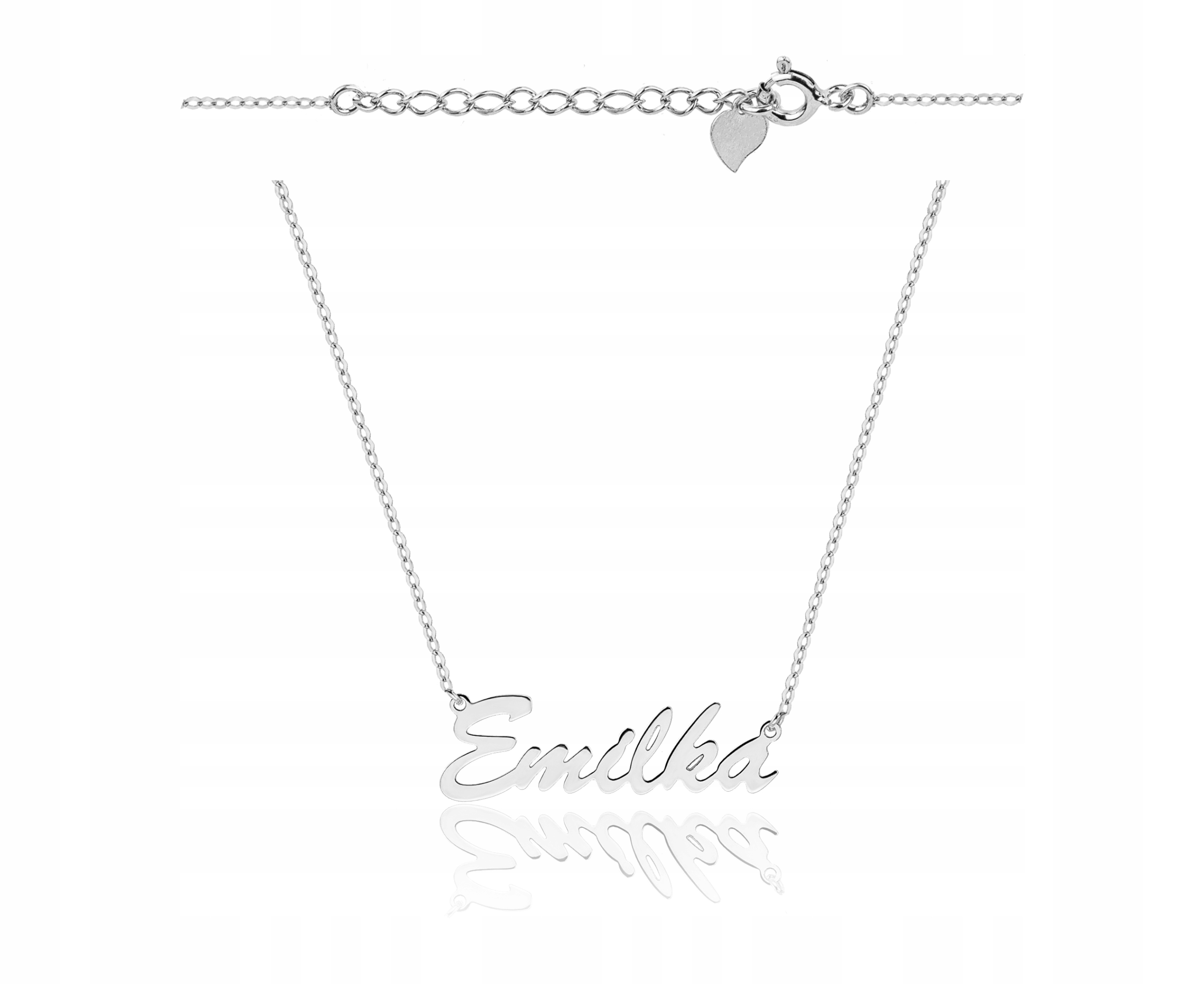 Stříbrný náhrdelník s jménem Emilka 925 gravírování
