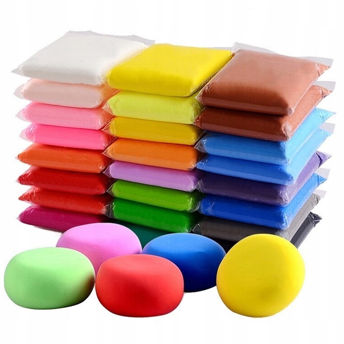 12x PIANKOLINA MAGICZNA MASA PLASTYCZNA SENSORYCZNA GLINA POLIMEROWA ZESTAW Marka Perfect