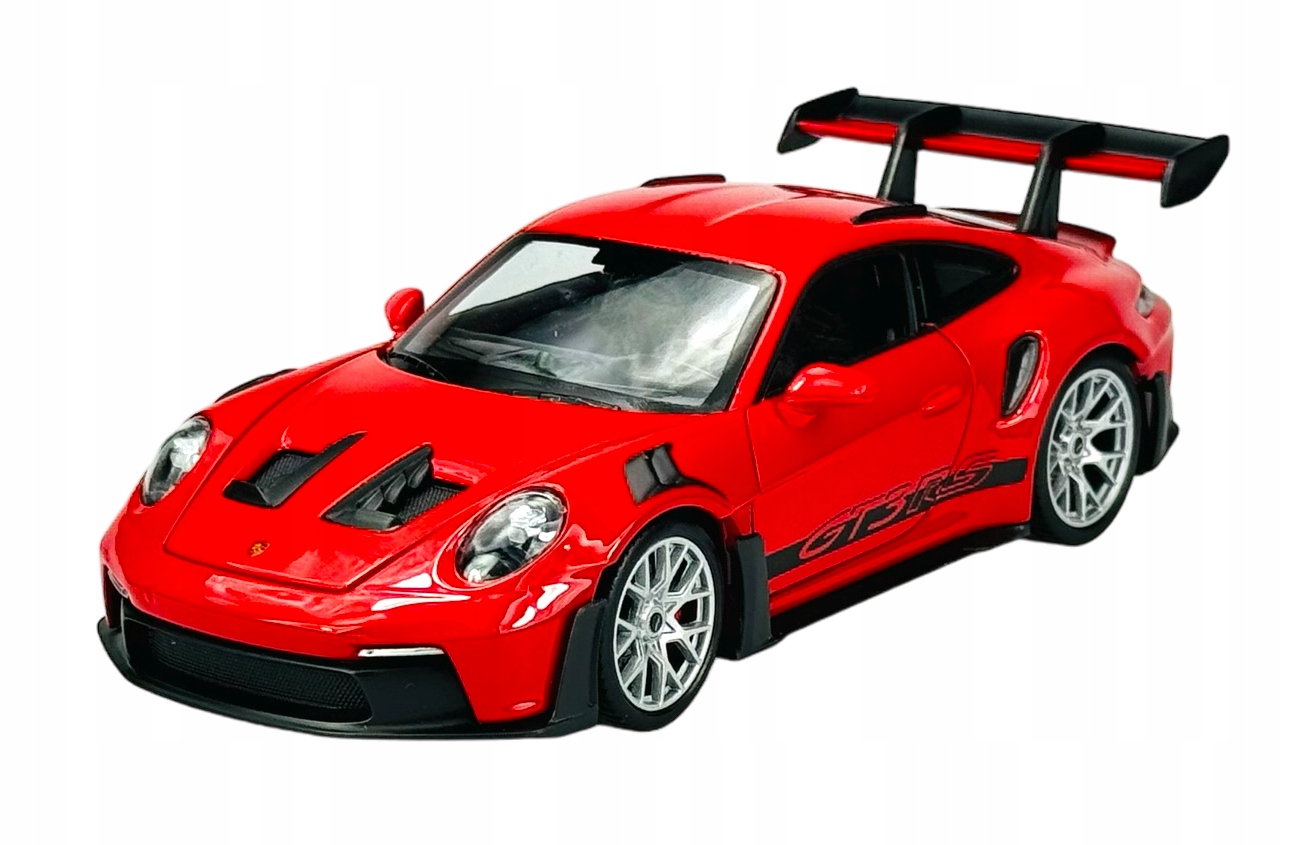 Welly Porsche 911 992 GT3 Rs Červená 1:24 Kovový Nový Model