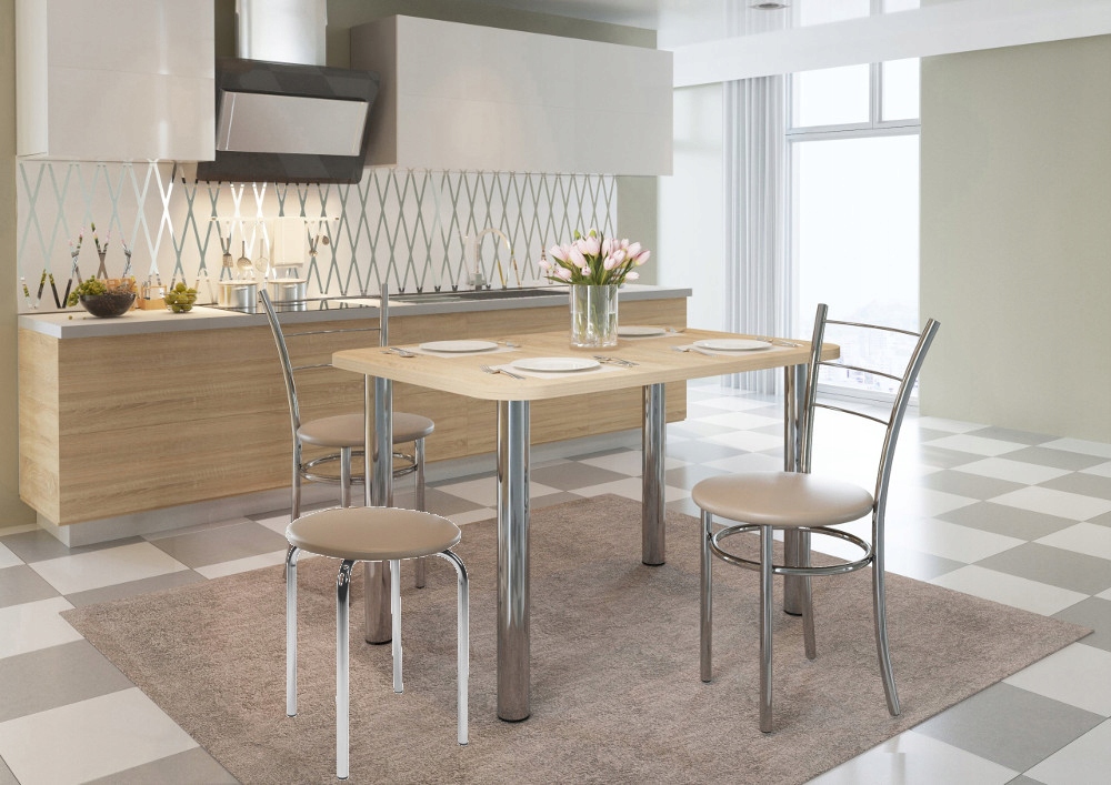 Stól 80x55+2xkrzesło krzesla Drako+Taboret Chico