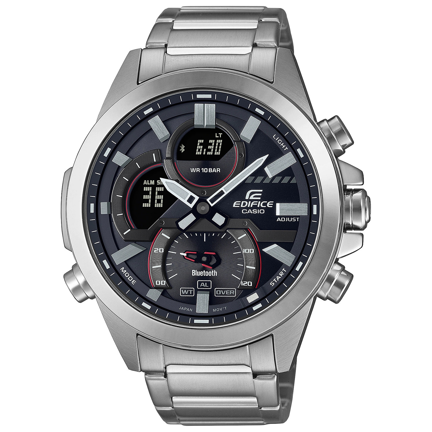 Casio Edifice ECB-30D-1AEF Bluetooth 100 m Stříbrný