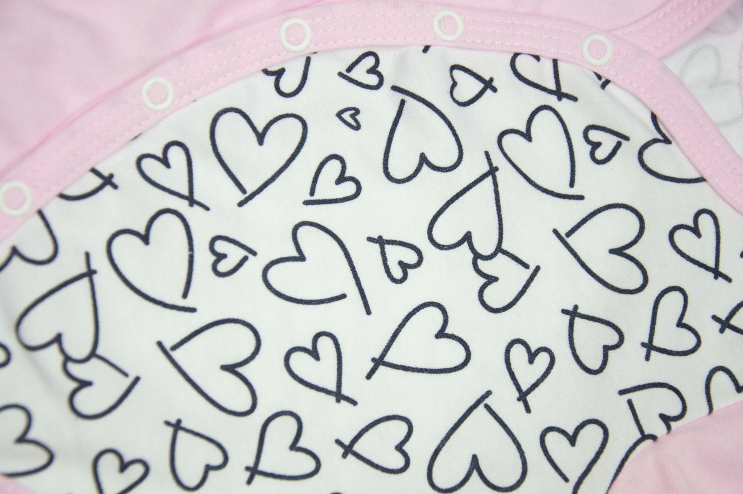 BODY ROZPINANE DŁUGI RĘKAW serca 56 WYPRAWKA Płeć chłopcy dziewczynki