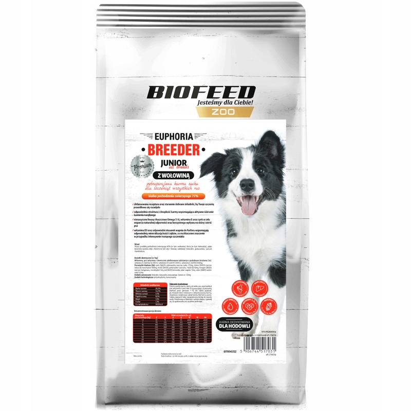 Biofeed Breeder Premium Junior All Breed Beef 15kg