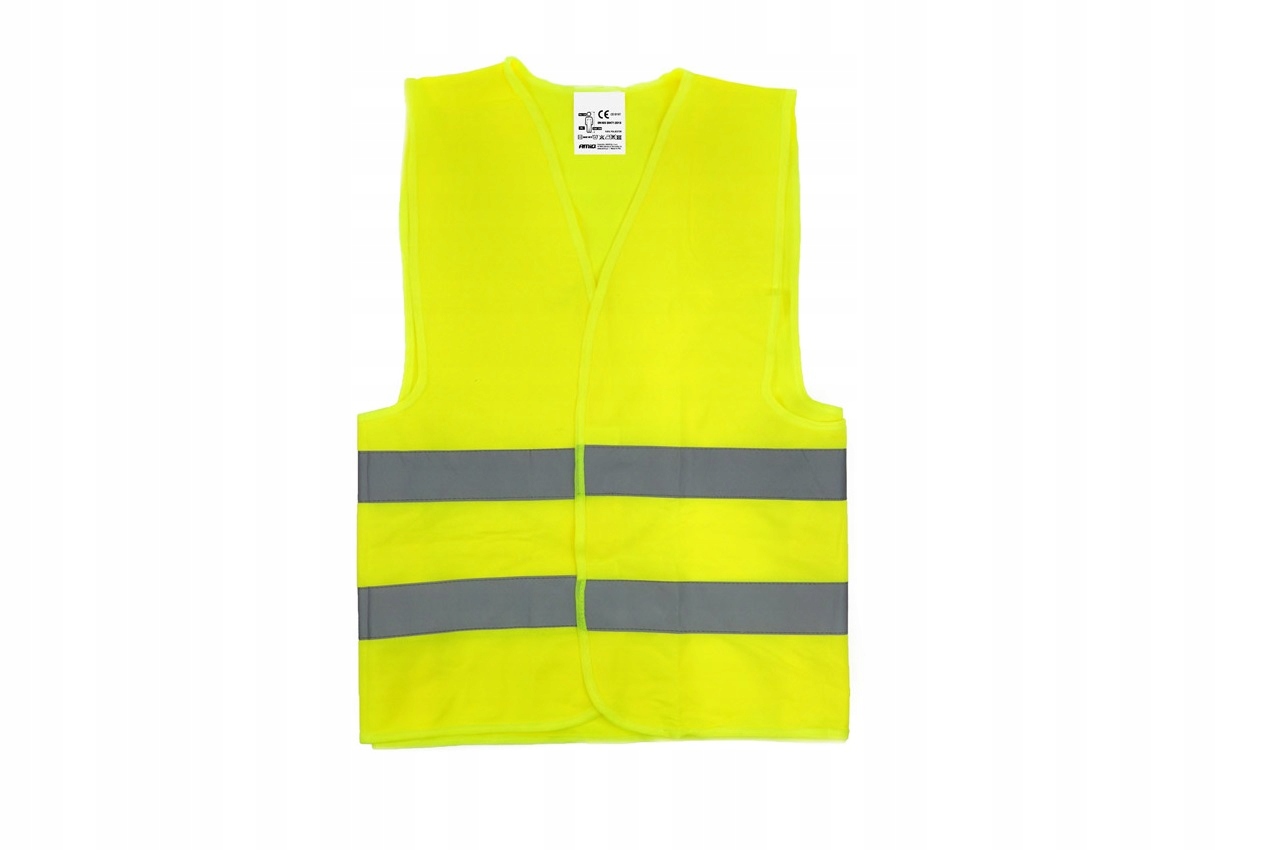 Kamizelka ostrzegawcza Amio żółta XL 100% poliester 120 gr/m