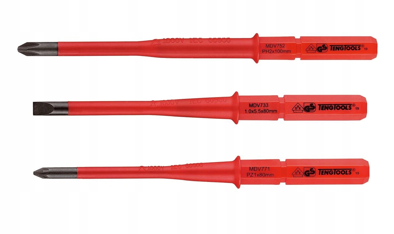 Wkrętak dynamometryczny izolowany VDE 1-5Nm 9el. Teng TTVSD09 Marka Teng Tools