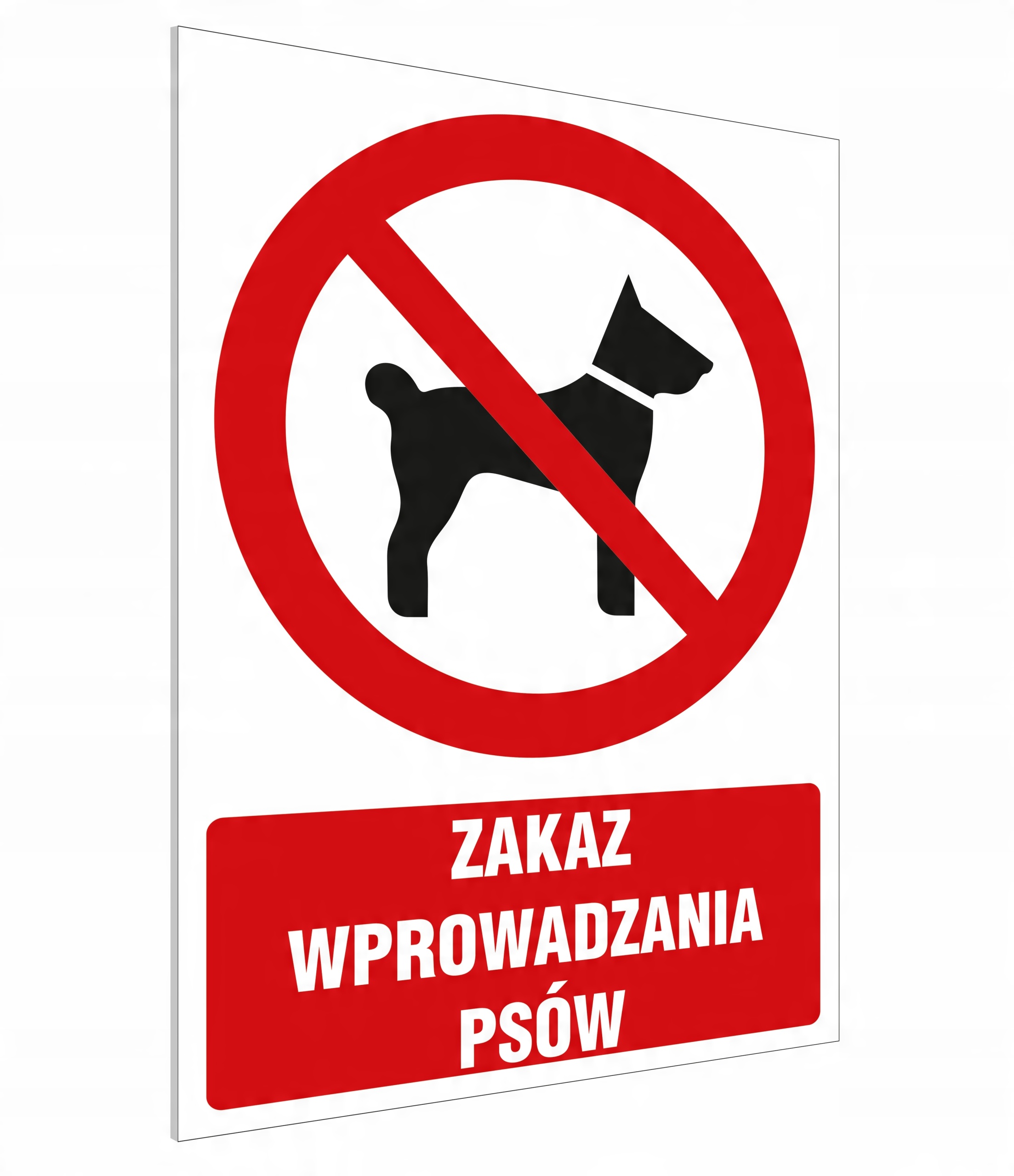 

Pcv Zakaz Wprowadzania Psów 20 x 30 cm Laminat Uv