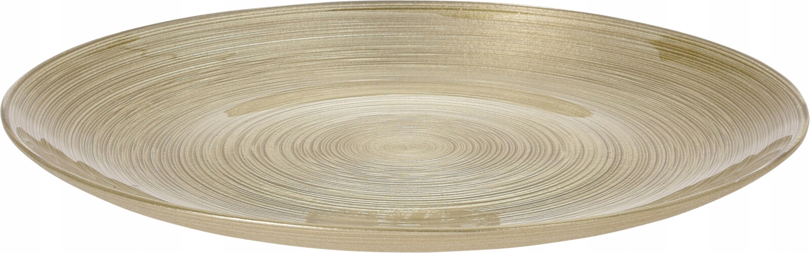 

Talerz Szklany Ozdobny Deserowy 21CM Złoto 750