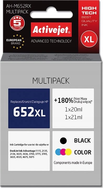 Tusz Activejet Tusz AH-M652RX (black color)