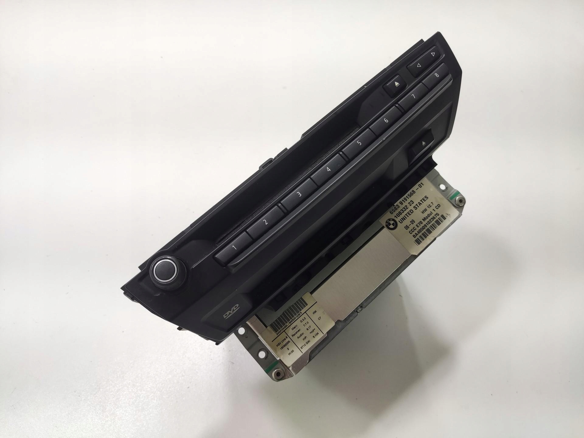 player navigation devices DVD BMW X6 E71 2007-2012 9191568