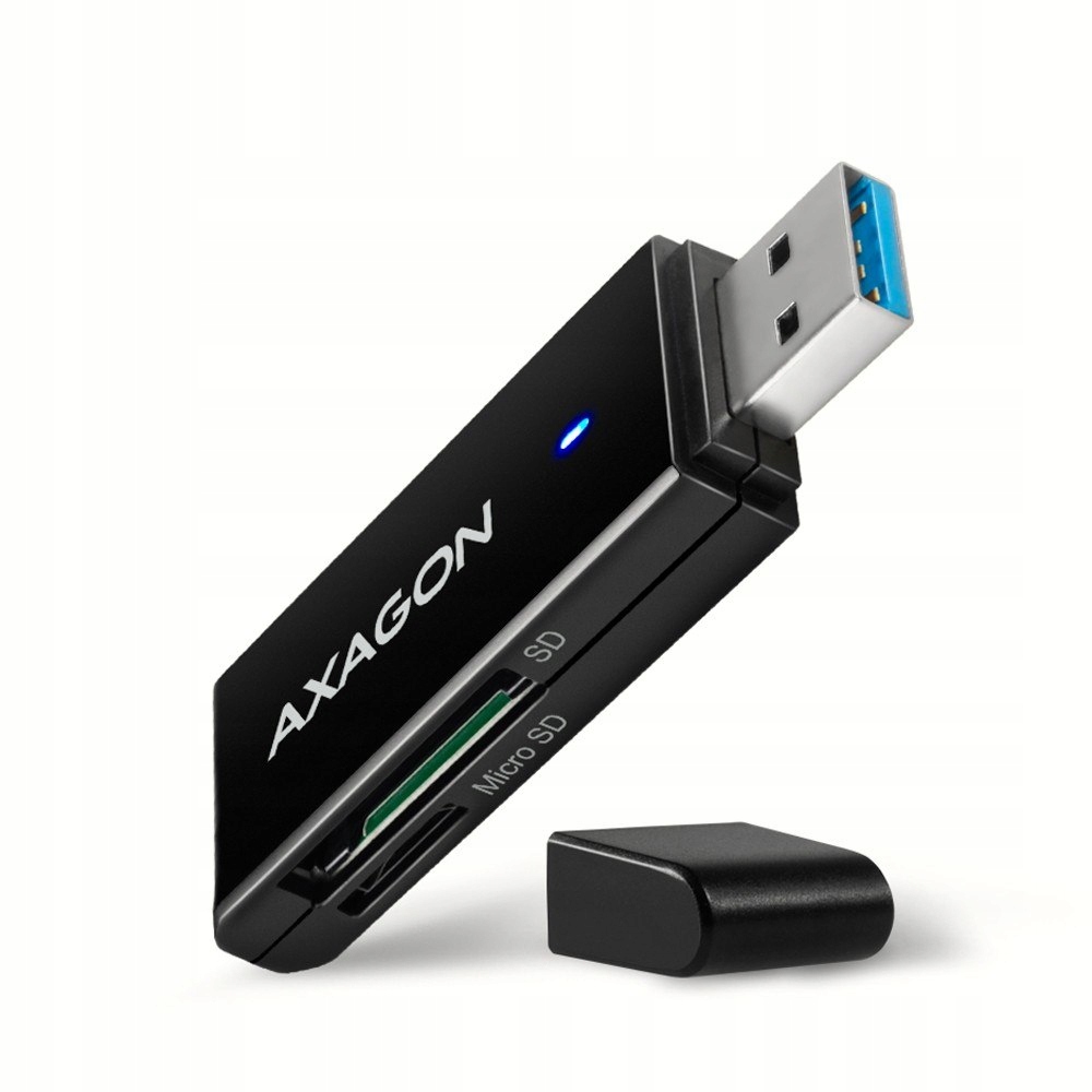 CRE-S2N Czytnik zewnętrzny kart Usb-a 3. 2 Gen 1, 2-gniazda lun SD/microSD,