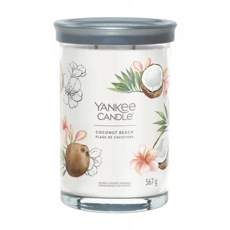 Yankee Candle Signature Velká svíčka ve skle Fruity Coconut Beach 567g