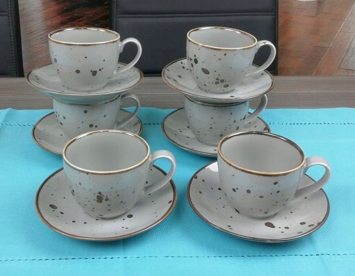 

Bogucice Cottage Grey Serwis Kawowy 12 El