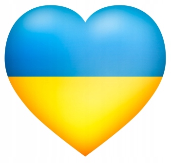 

Naklejka Serce Flaga Ukrainy Nalepka 10cmx9,5cm