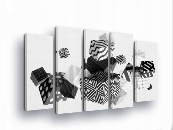 Obraz 150x100 Geometrická abstrakcia čiernobiely minimalizmus grafika štýl
