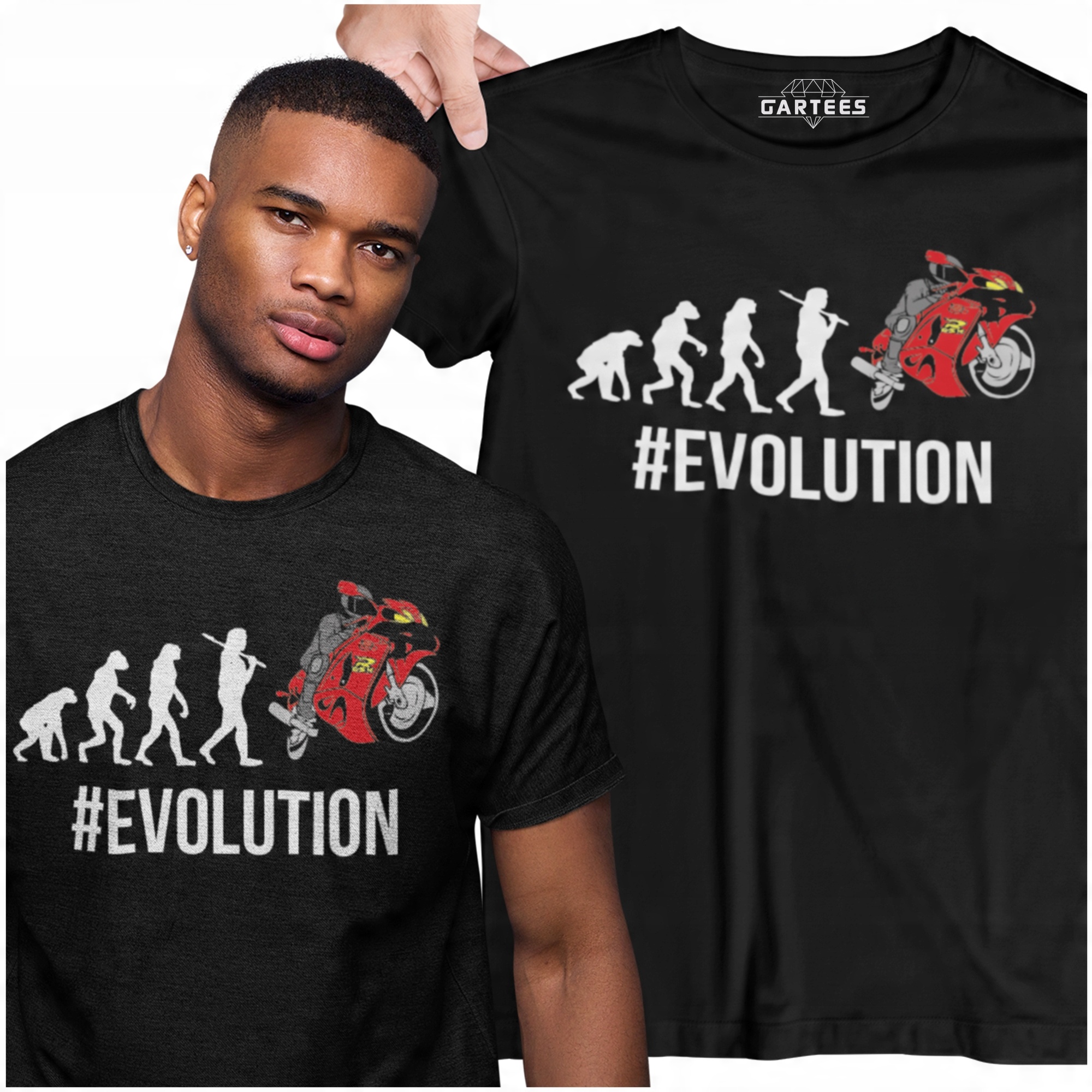 

Koszulka Męska Na Motocykl Moto Evolution Ride