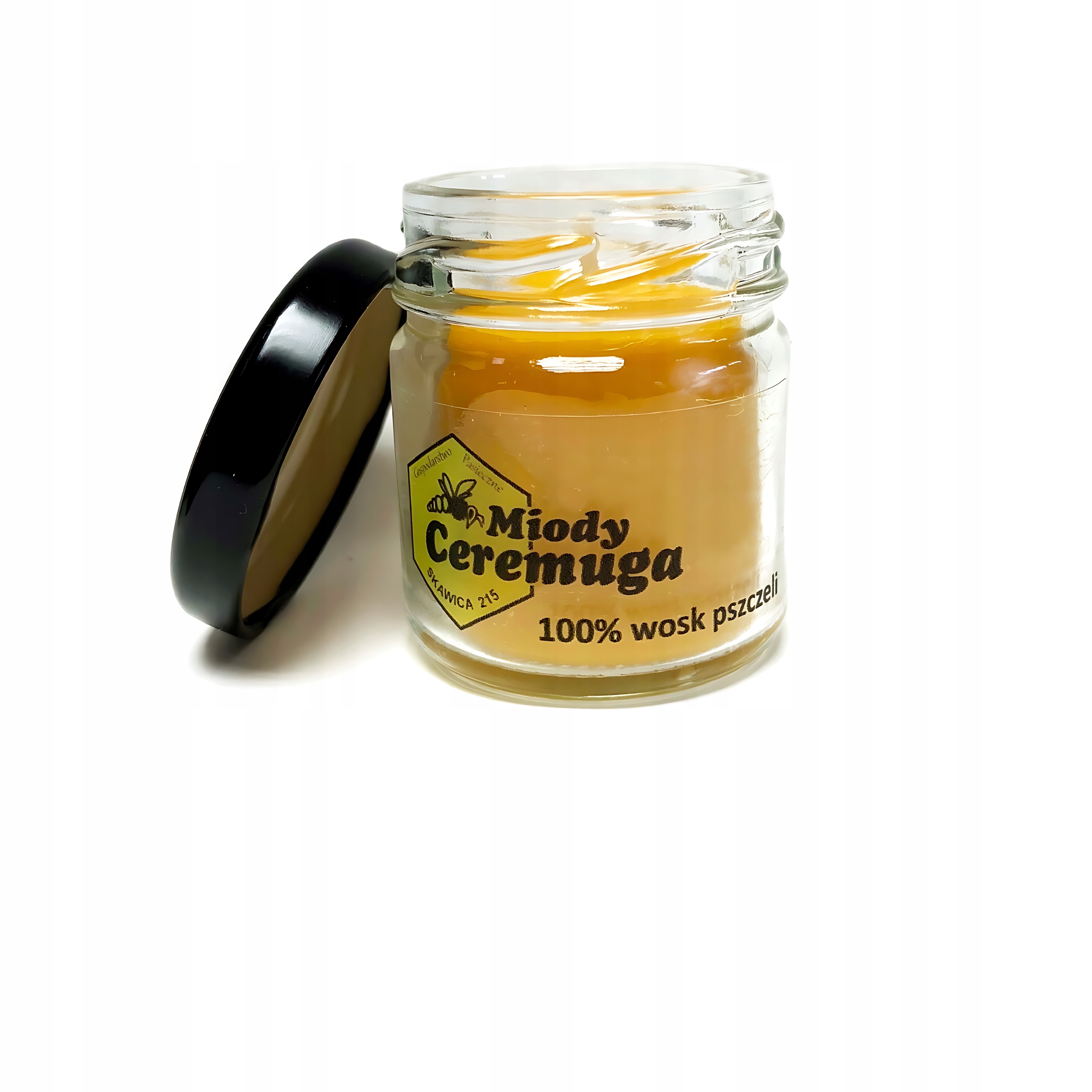 Természetes Méhviasz Gyertya Befőttesüvegben Üveg Illatgyertya 40