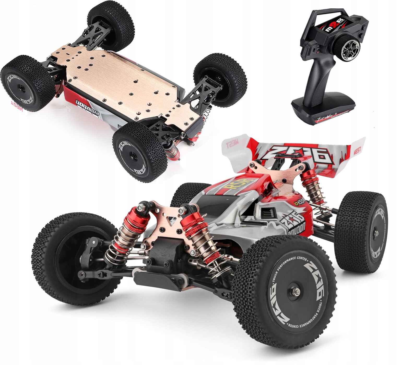 Wltoys 144001 Rc Auto Na Dálkové Ovládání Kovový Podvozek 60 Km