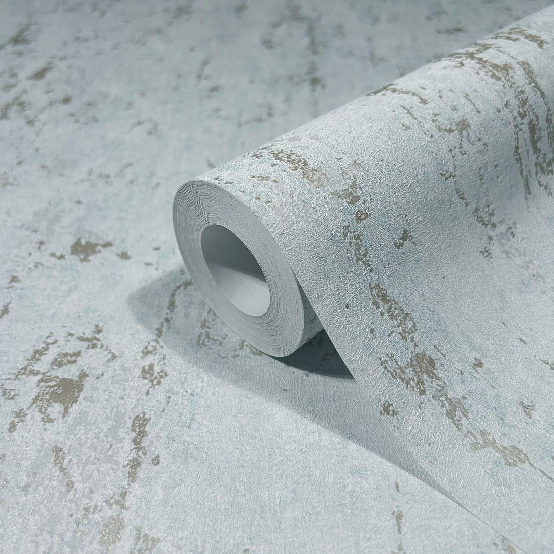 Modrá vinylová tapeta Lesklé oděrky Beton