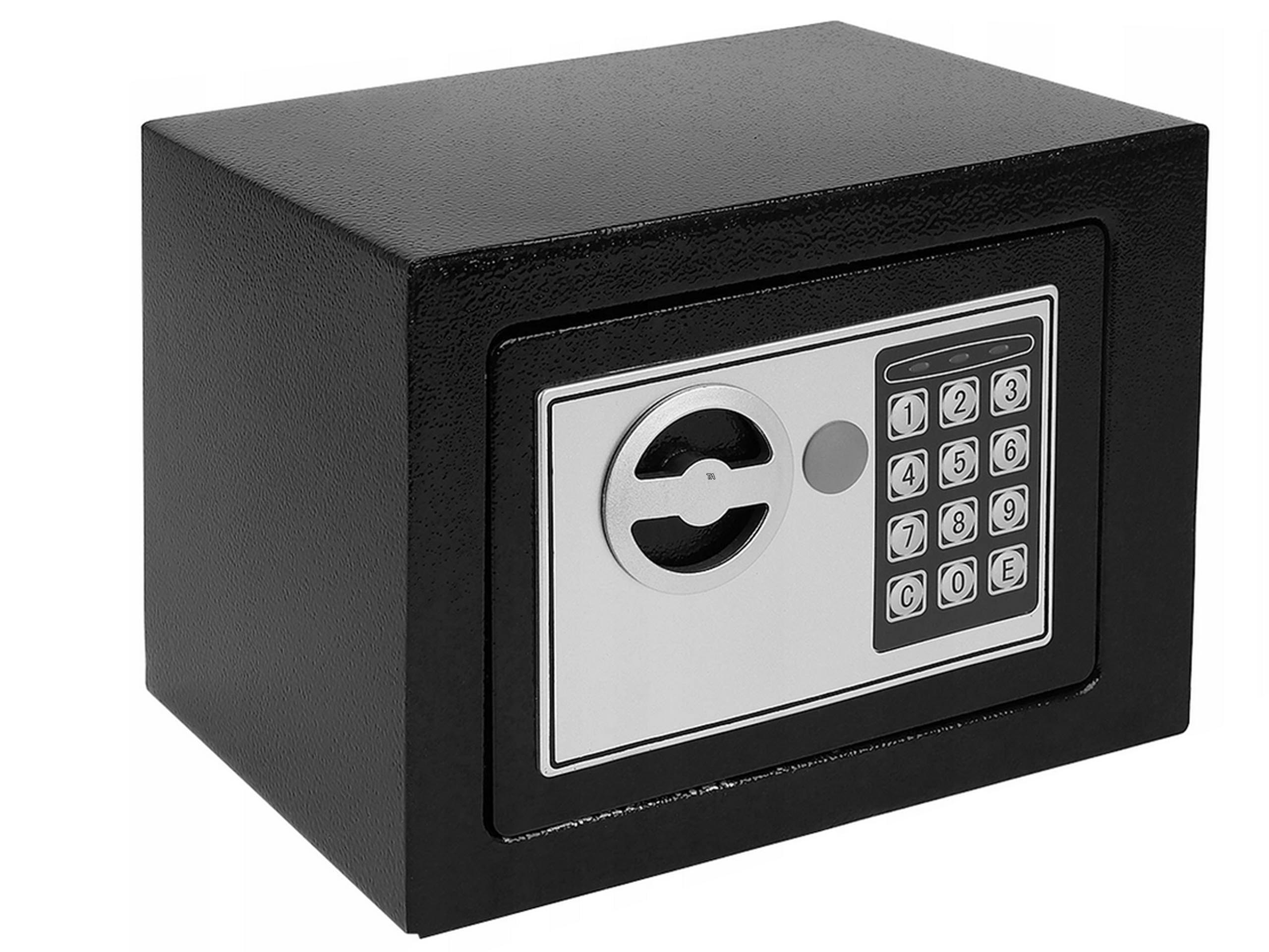 Sejf Zamykany Elektroniczny Kod Kasetka Domowa Szyfr 2 Klucze Schowek