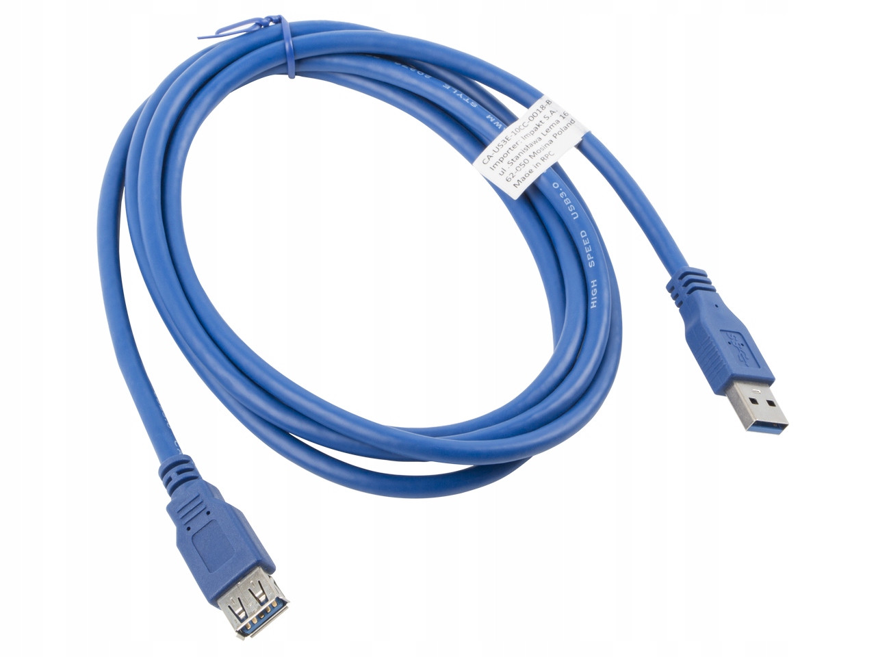 PRZEDŁUŻACZ Kabel Przewód USB M/F 3.0 1.8M SZYBKI Marka Lanberg